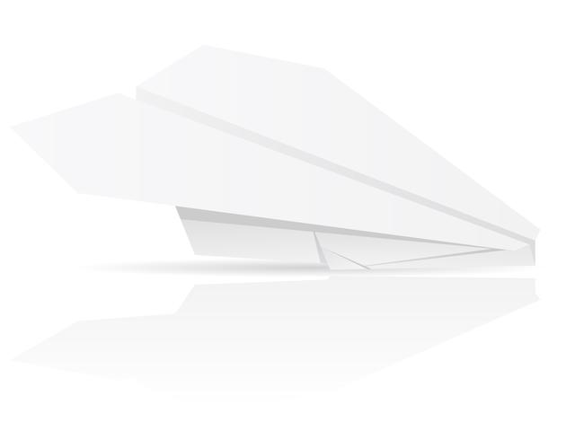 origami paper plane vector illustration