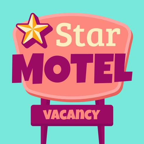 Retro Motel Sign vector