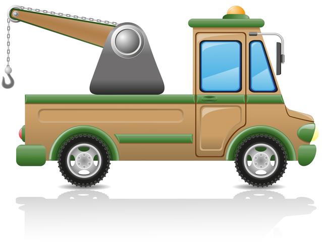 car tow vector illustration