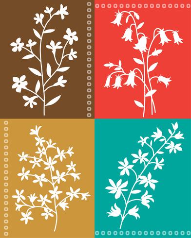 botanical floral vector graphic placement