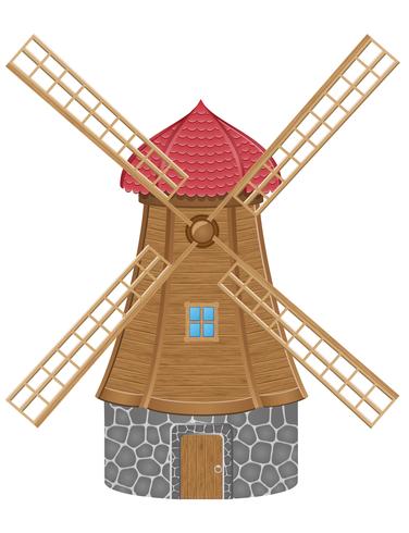 windmill vector illustration