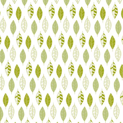 green leaf pattern vector