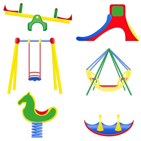 icons children teeter vector illustration