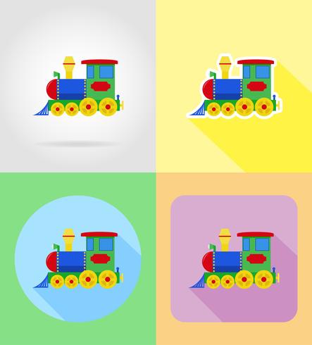 baby toys and accessories flat icons vector illustration