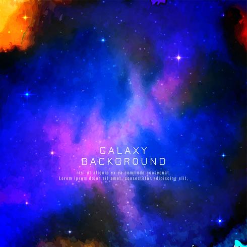 Abstract galaxy decorative vector background