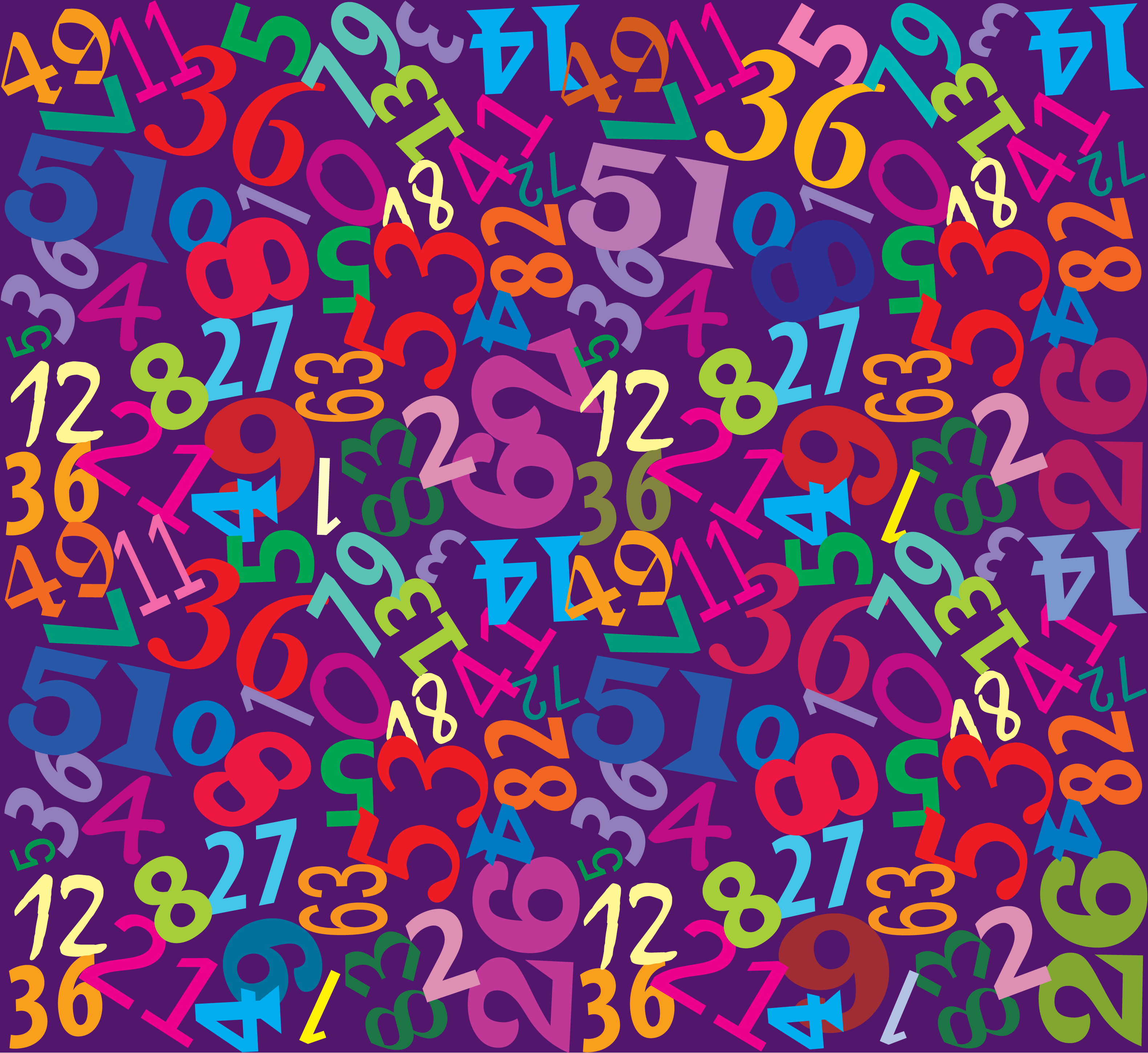 Numbers seamless multicolor background 511336 Vector Art at Vecteezy