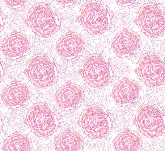 Floral seamless pattern. Flower background. Bloom garden texture vector