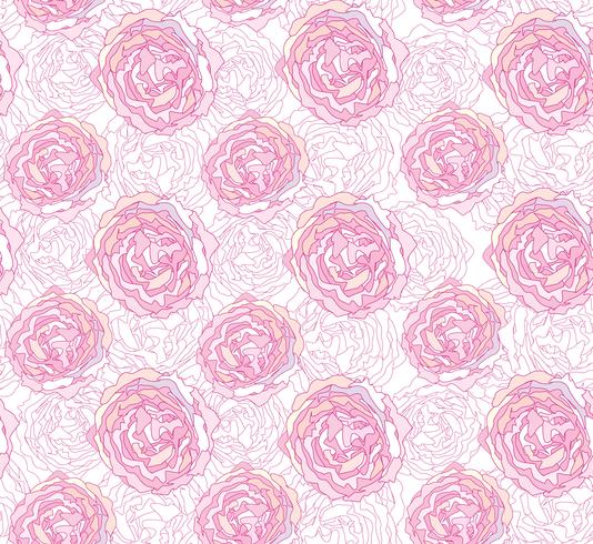 Floral seamless pattern. Flower background. Bloom garden texture vector