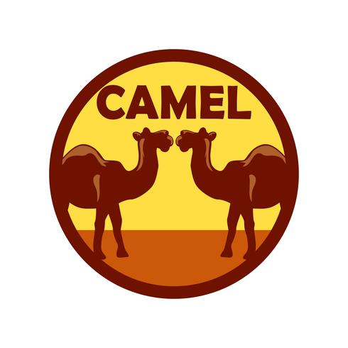 camel logo isolated on white background vector
