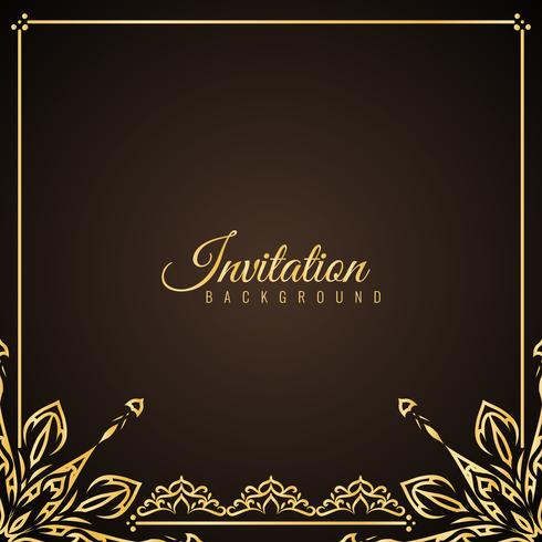 Resumen elegante fondo de invitación vector