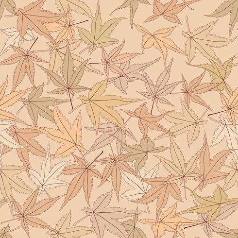 Leaves seamless pattern. Beautiful floral leaf background. vector