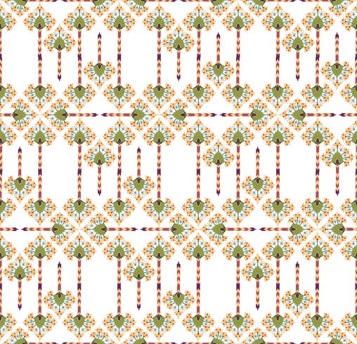 Abstract floral seamless texture. Stylish oriental flower pattern vector