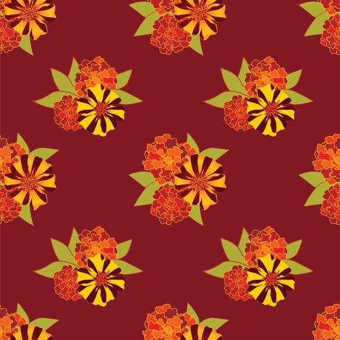 Abstract floral seamless pattern. Summer Flower background. vector