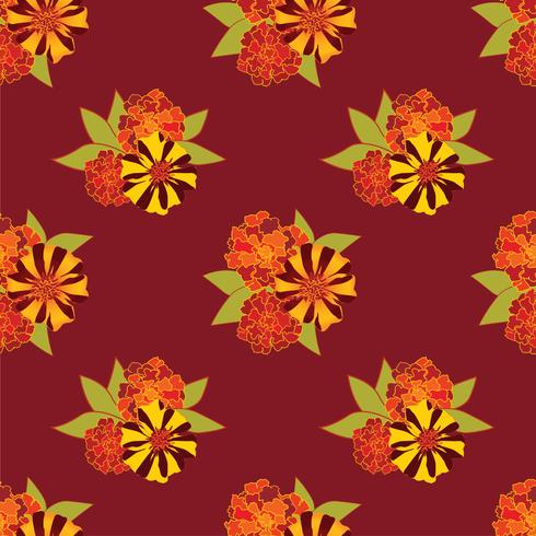 Abstract floral seamless pattern. Summer Flower background. vector