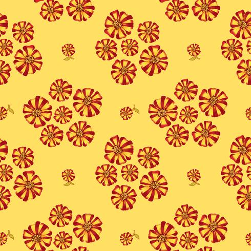 Abstract floral seamless pattern. Summer Flower background. vector