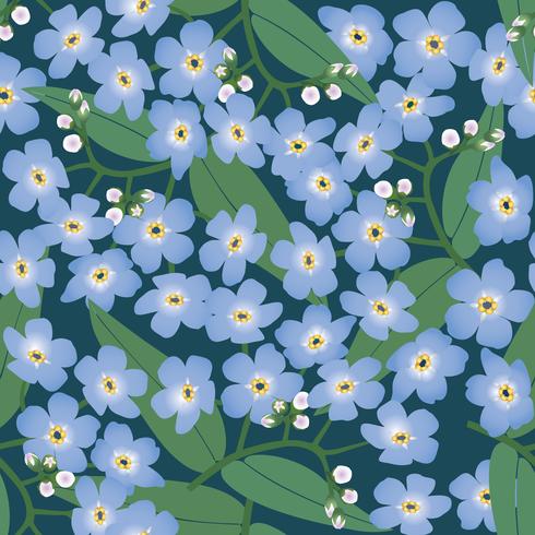 Resumen patrón floral sin fisuras. Fondo de flor de primavera. vector