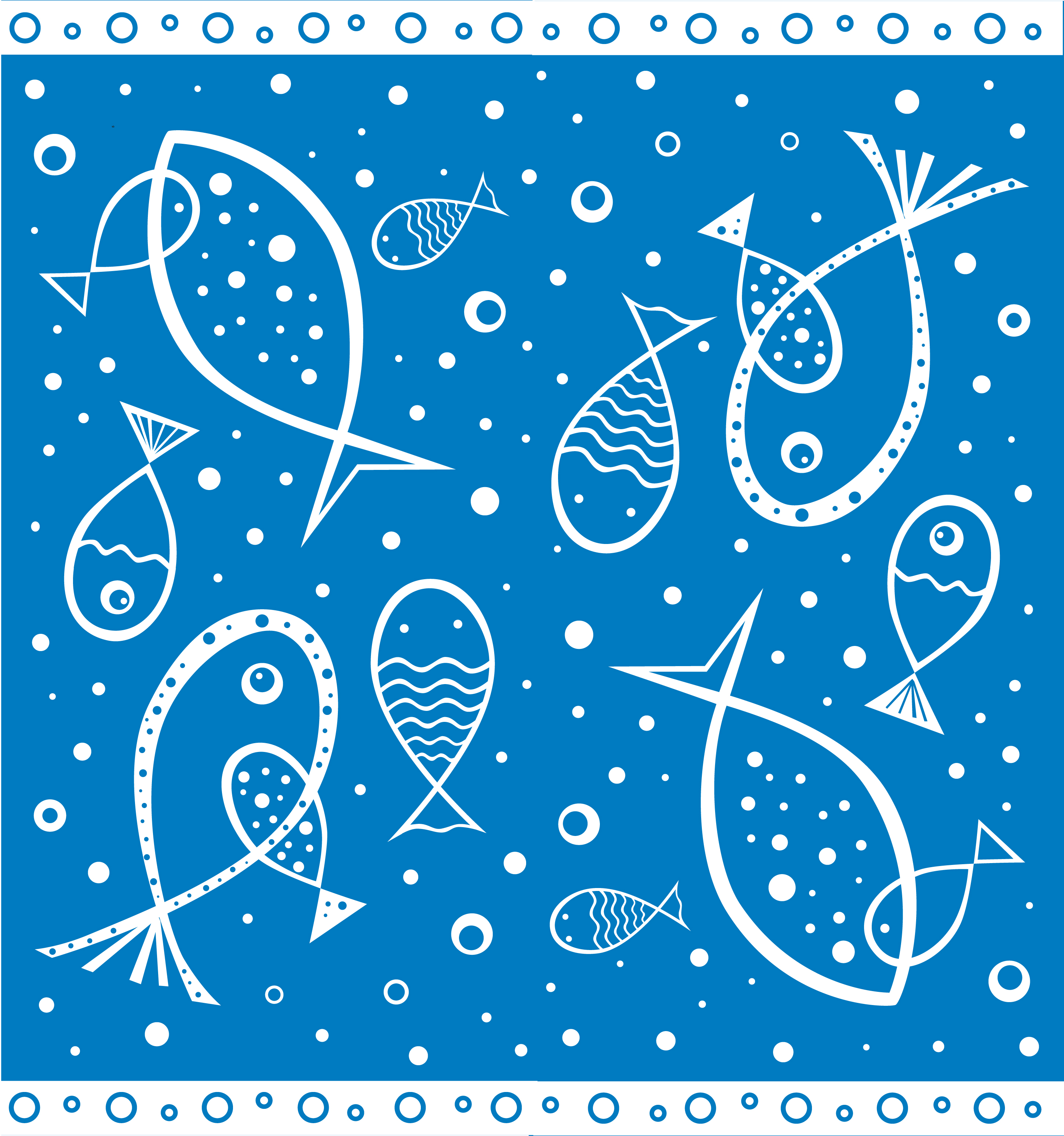 Download Fish seamless pattern. Underwater marine life background ...
