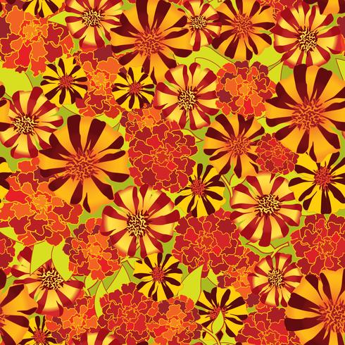 Abstract floral seamless pattern. Summer Flower background. vector