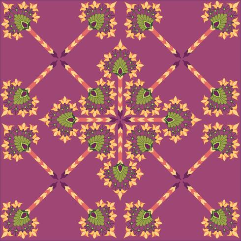 Abstract floral seamless texture. Stylish oriental flower pattern vector