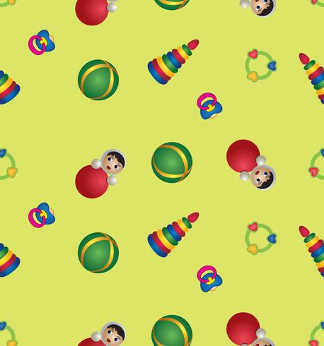 toy seamless pattern. baby pattern. abstract baby toy backdrop. vector