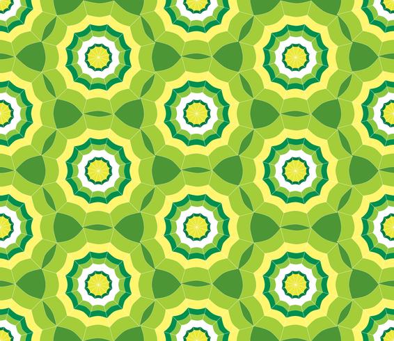 Seamless green pattern background with stylized umbrella vector