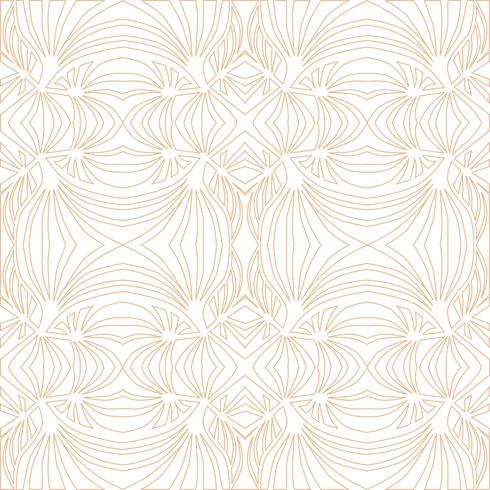 Floral geometric pattern. retro oriental flourish ornament. vector