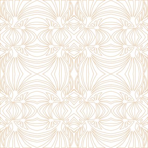 Floral geometric pattern. retro oriental flourish ornament. vector