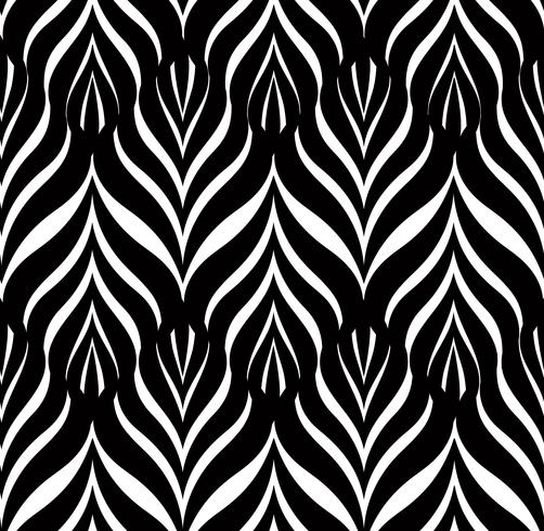 Abstract seamless pattern Floral oriental geometric line ornament vector