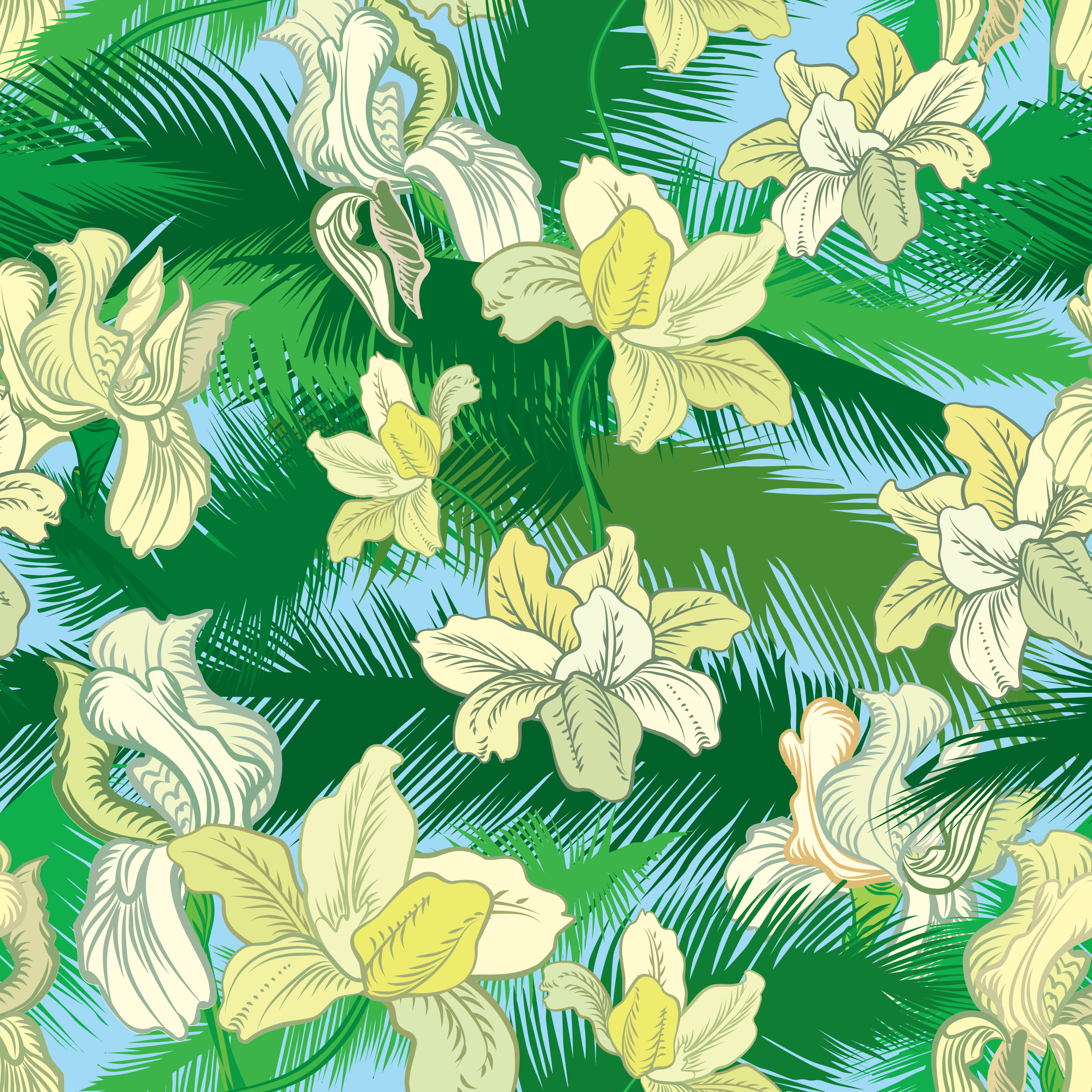 Download Floral seamless pattern. Flower background. Flourish garden texture 511966 Vector Art at Vecteezy