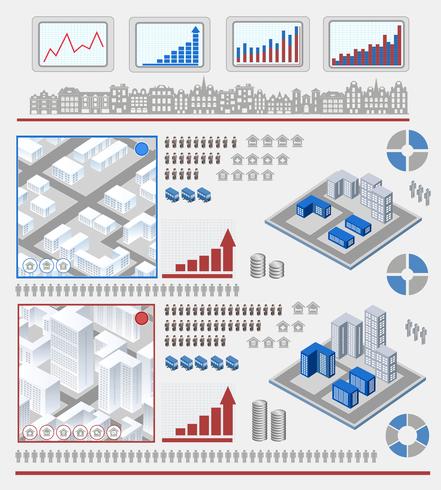 Elementos para infografía vector