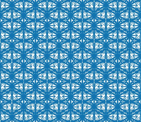 Snowflake tile pattern Winter holiday ornament Geometric texture vector