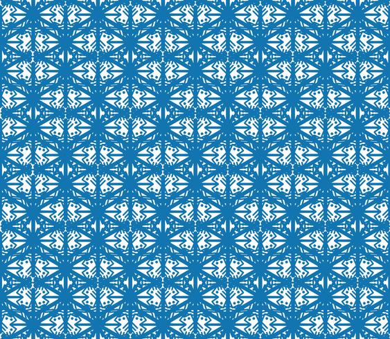 Snowflake tile pattern Winter holiday ornament Geometric texture vector