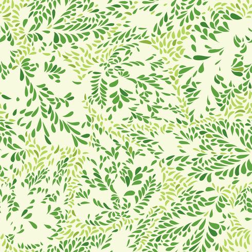 Abstract floral pattern Leaves seamless texture. Plant background vector