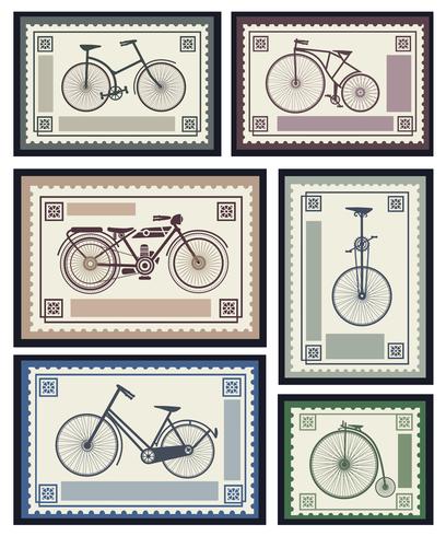 Postage stamps vector