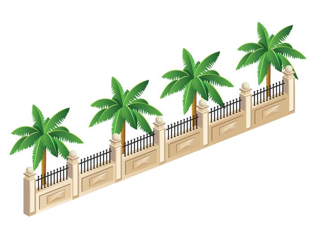 Palm trees vector