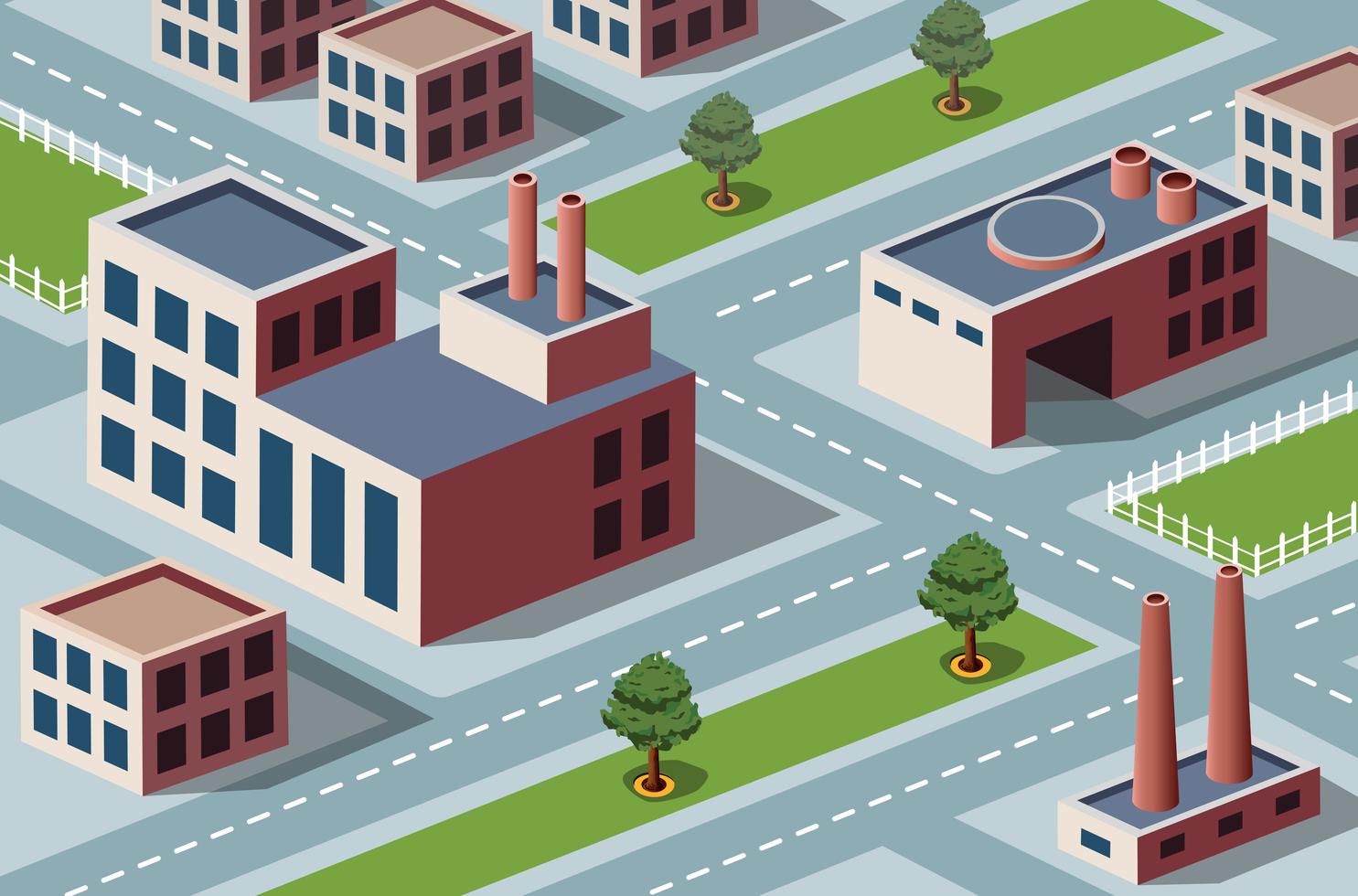 industrial district 512134 Vector Art at Vecteezy