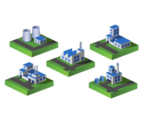 Isometric  factory  vector