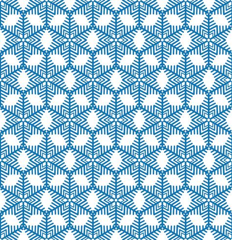 Snowflake tile pattern Winter holiday ornament Geometric texture vector