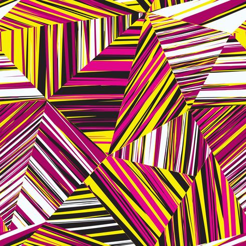 Abstract geometric seamless pattern Chaotic stripe line background vector
