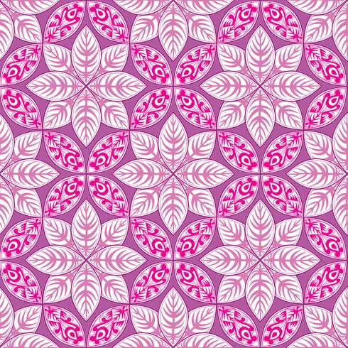 Floral seamless pattern. Linear ornament. Abstract background vector