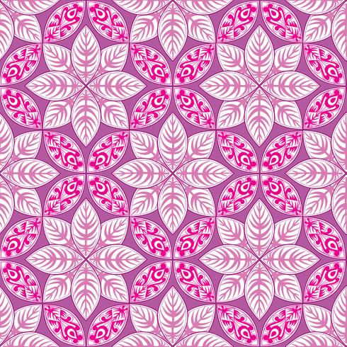 Floral seamless pattern. Linear ornament. Abstract background vector