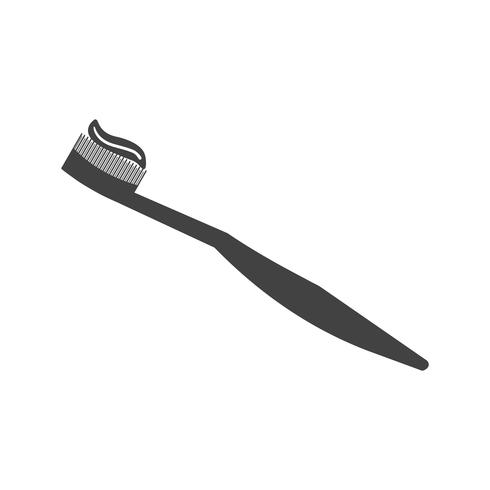 Brush Glyph Black Icon vector