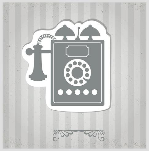 vintage phone vector