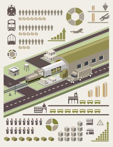 Información de elementos gráficos. vector