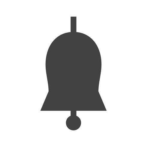 Campana de iglesia Glyph Black Icon vector