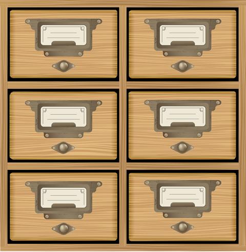 Wooden furniture vector