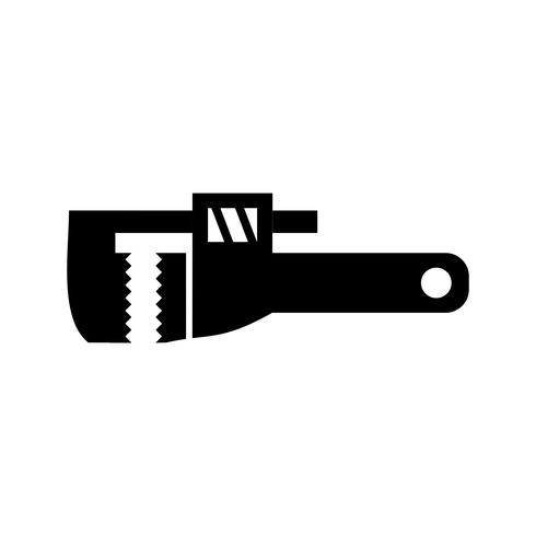 Llave Glyph Black Icon vector