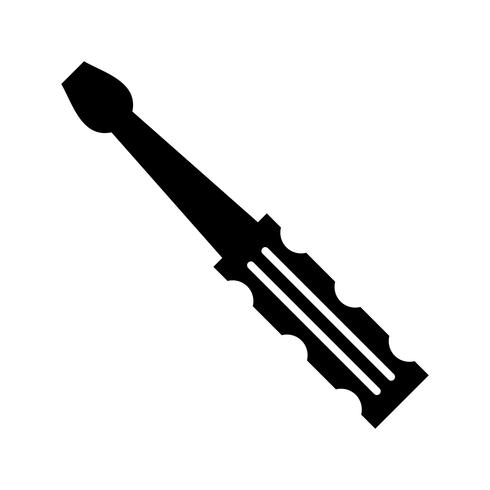 Screwdriver Glyph Black Icon vector
