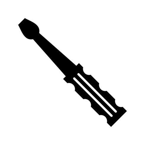 Screwdriver Glyph Black Icon vector