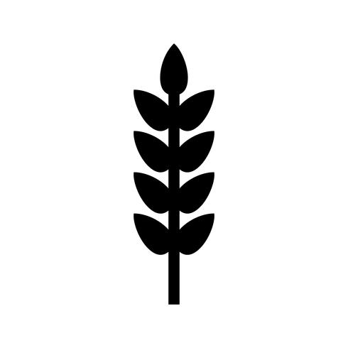 wheat Glyph Black Icon vector